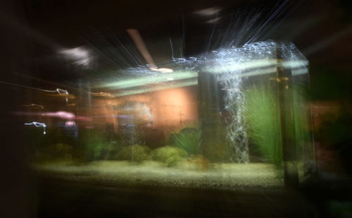Close-up of illuminated water