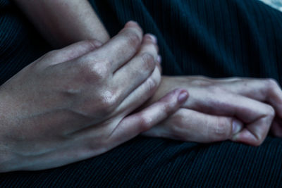 Close-up of hands