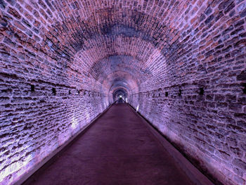 View of empty tunnel