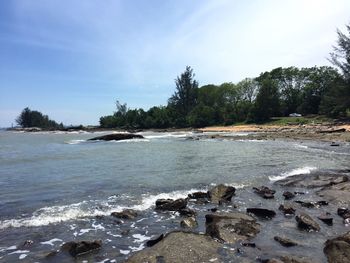 Scenic view of sea against sky