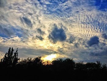Scenic view of landscape at sunset