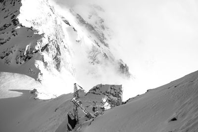 Panoramic view of snowcapped mountains