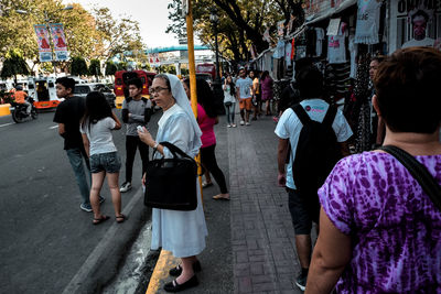 People on street