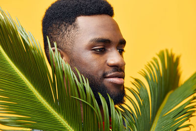 Close-up of young man