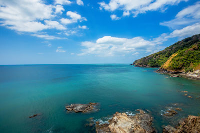 Scenic view of sea against sky