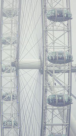 Directly below shot of ferris wheel