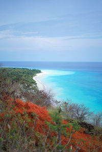 Scenic view of sea against sky