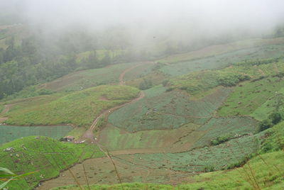 High angle view of landscape