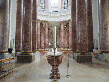 Interior of church