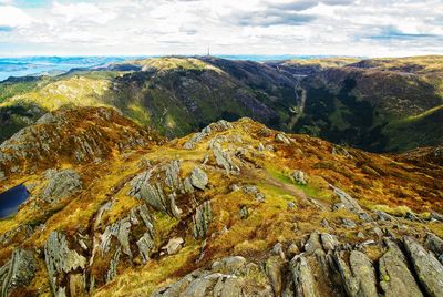 Panoramic view of landscape against sky