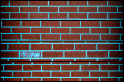 Full frame of brick wall
