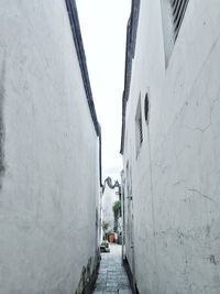 Narrow alley amidst buildings in city