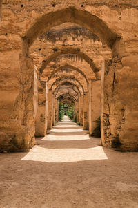 Corridor of historic building