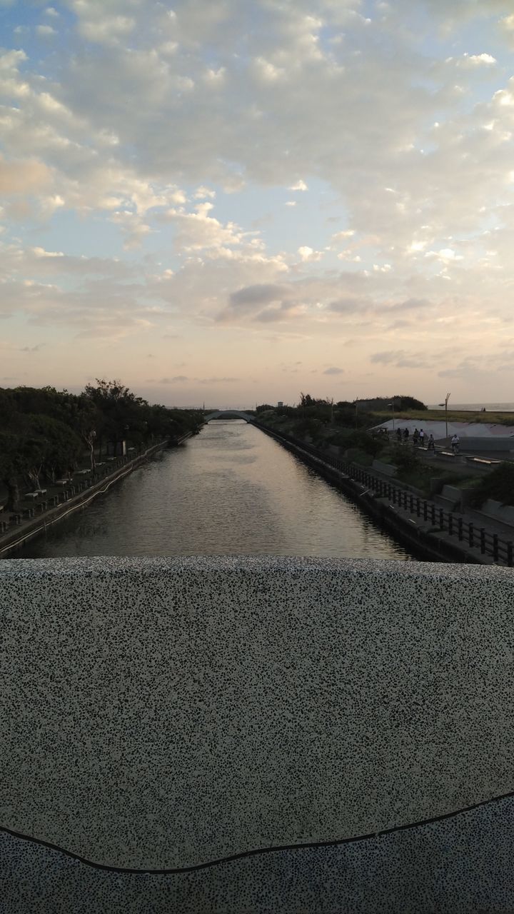 VIEW OF SEA AGAINST CLOUDY SKY