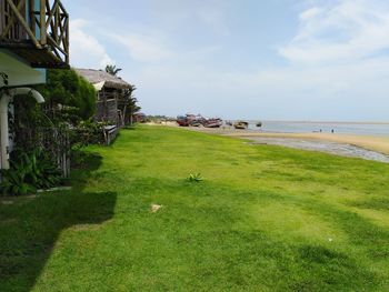 Scenic view of sea against sky