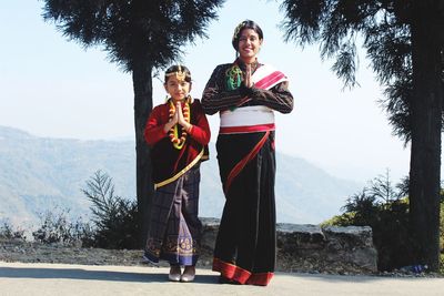Nepali cultural dressed.
