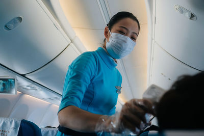 Portrait of woman working