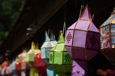 Close-up of christmas decorations