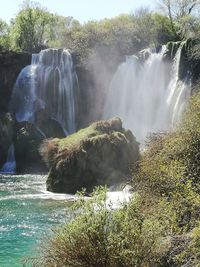 View of waterfall