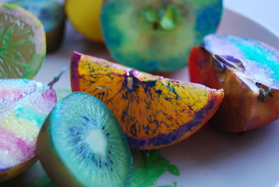 Close-up of multi colored candies