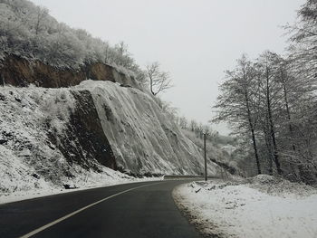Road passing through landscape