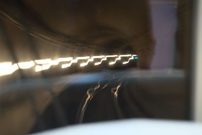 Close-up of illuminated lights