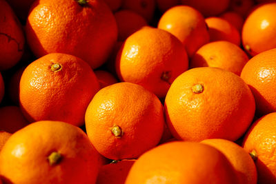 Full frame shot of oranges