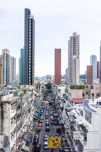 City street against sky