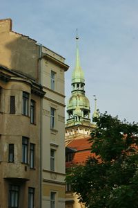 Low angle view of building against sky