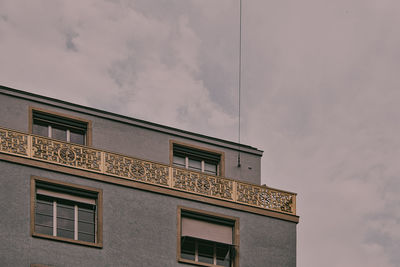 Low angle view of building against sky