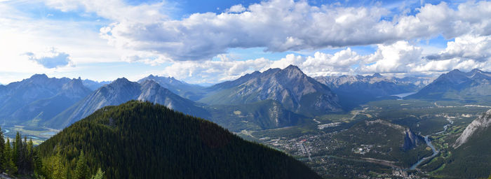 Panoramic view of landscape against sky