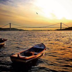 View of bridge over sea