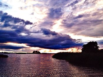 Scenic view of dramatic sky