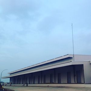 Low angle view of built structure against the sky