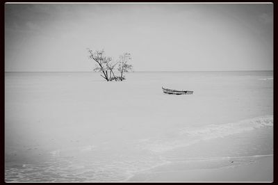 View of boats in sea