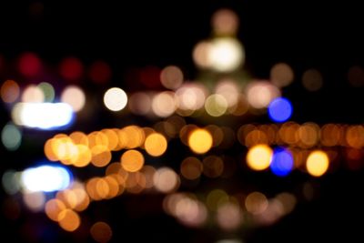 Defocused lights at night