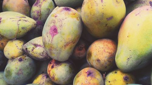 Full frame shot of fruits in market