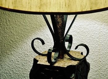 Close-up of electric lamp