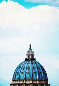 Low angle view of st peter basilica against sky