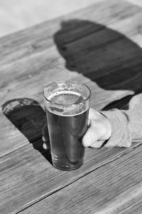 Close-up of drink on table