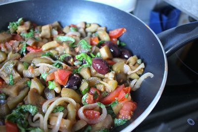 Close-up of served food