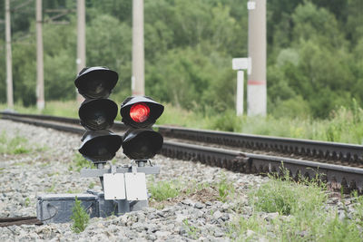 Train on railroad track