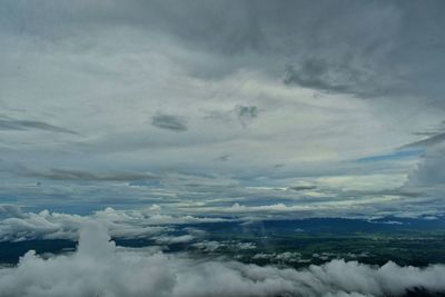 Aerial view of cloudscape