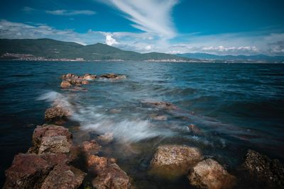 Scenic view of sea against sky