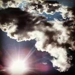 Low angle view of cloudy sky