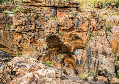 View of rock formations