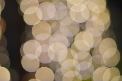 Defocused image of illuminated lights