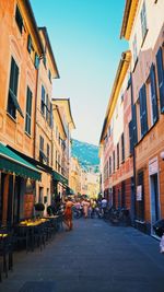 City street against sky