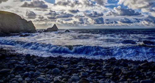 Scenic view of sea against sky