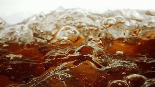 Close-up of bubbles in water